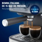 Cafetera compacta 2 expresos por ciclo Acero Inoxidable BVSTEM5502-013 - Imagen 6