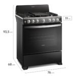 Estufa a Gas de 30" Negro FKGN30C3FYB - Imagen 5