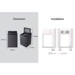 Lavadora LG AI DD TurboWash 3D de 62 libras WT28EGTX6 - Imagen 7