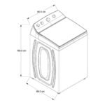 Lavadora Whirlpool de 52 libras 8MWTW2423WPM - Imagen 5