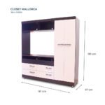 Ropero Mallorca con compartimiento para TV - Imagen 6
