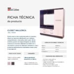 Ropero Mallorca con compartimiento para TV - Imagen 8