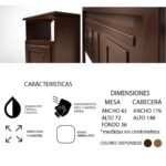 Cabecera Toscana de 3 piezas - Imagen 2